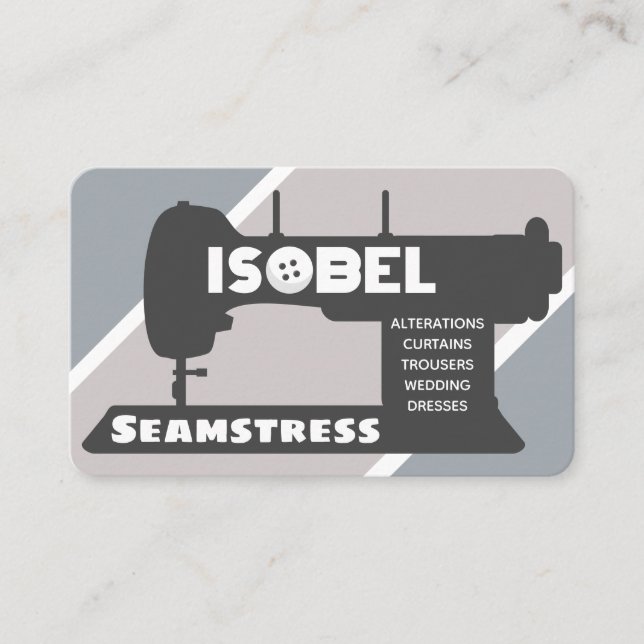 Isobel Seamstress Business Card (Front)