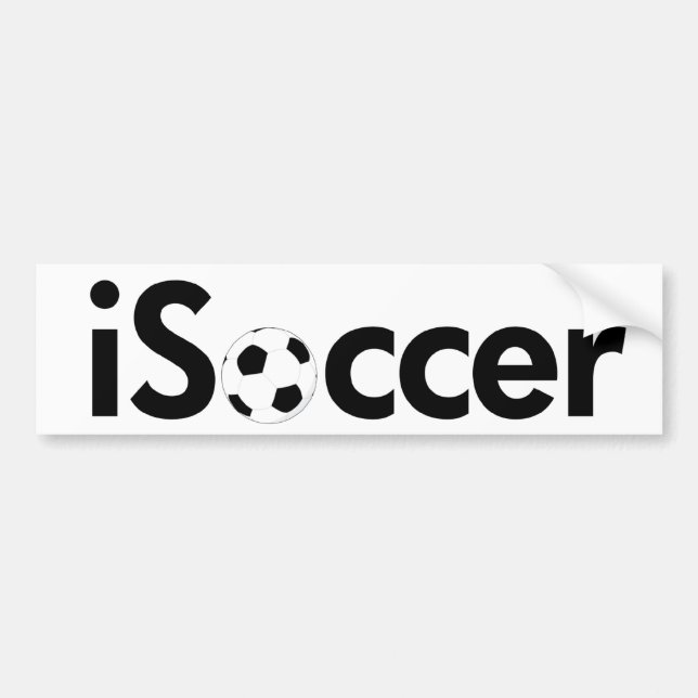 iSoccer (ball) Bumper Sticker (Front)