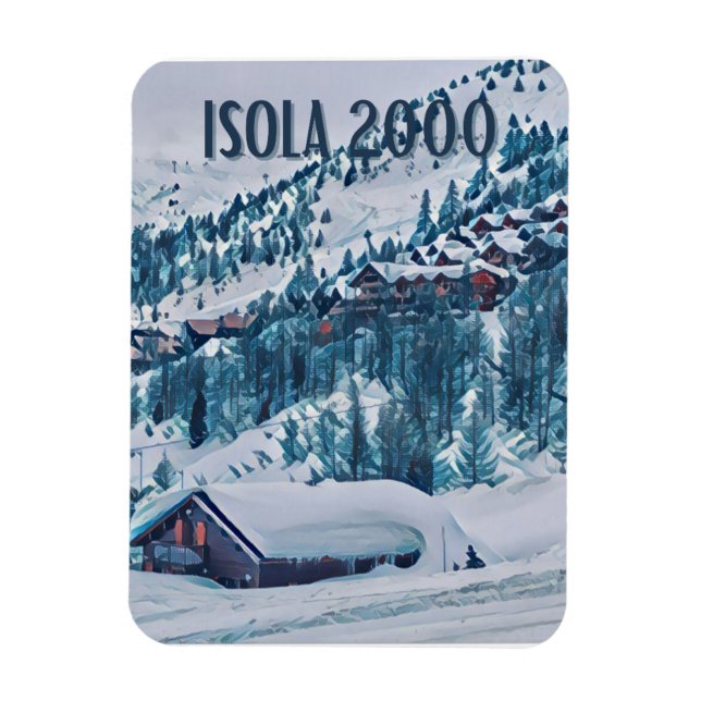 Isola 2000 Station de ski  Magnet (Vertical)