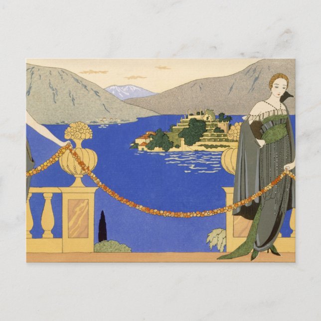 Isola Bella, evening dresses designed by Redfern, Postcard (Front)