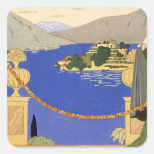 Isola Bella, evening dresses designed by Redfern, Square Sticker