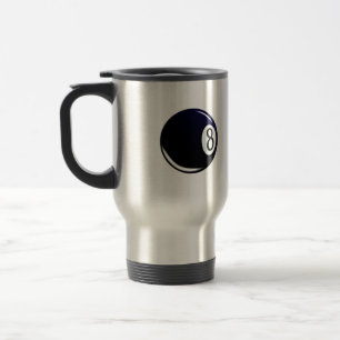 Isolated Eight Ball Travel Mug