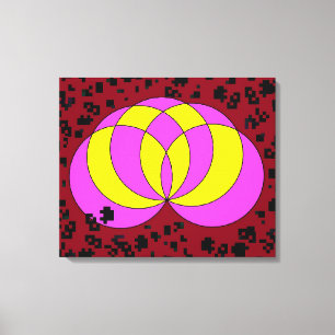 Isolated Spiralina Field Canvas Print