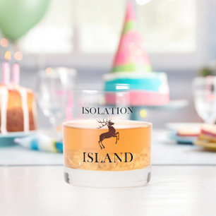 Isolation Island Clue Whiskey Glass