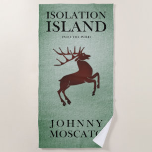 Isolation Island Deer Beach Towel