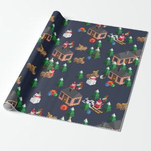Isometric Christmas Wrapping paper