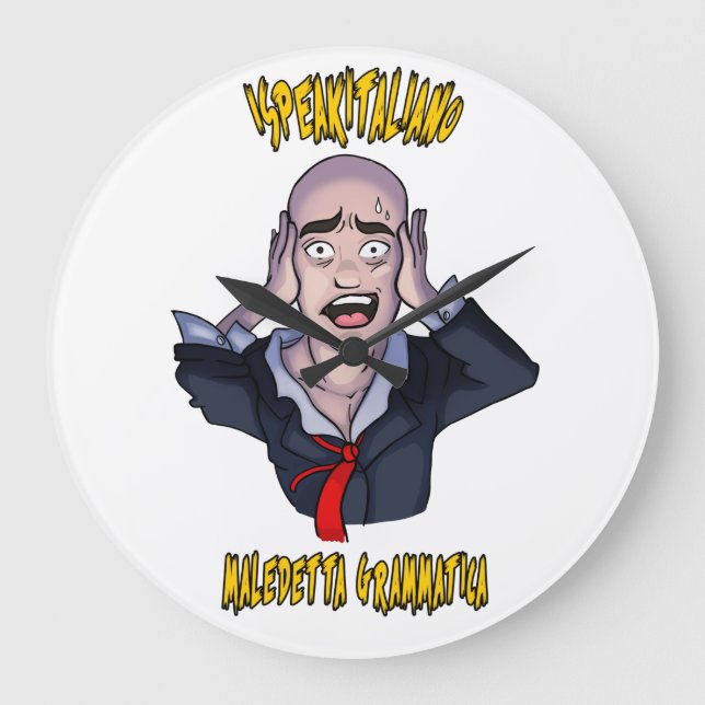 iSpeakItaliano Wall Clock (Front)