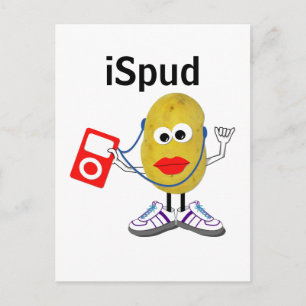 'iSpud' humorous parody Postcard
