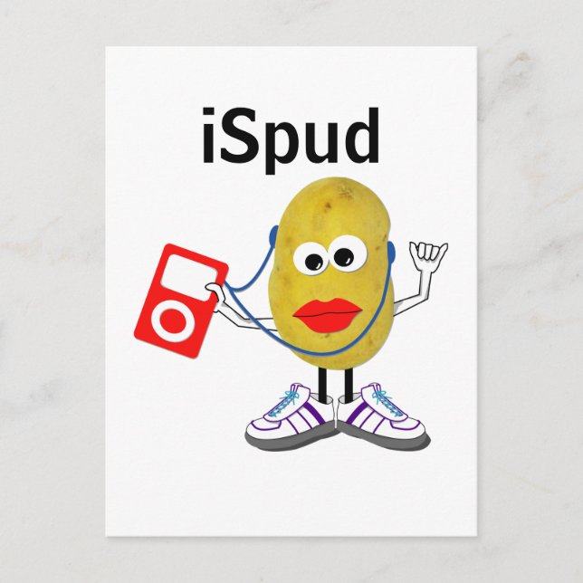 'iSpud' humorous parody Postcard (Front)