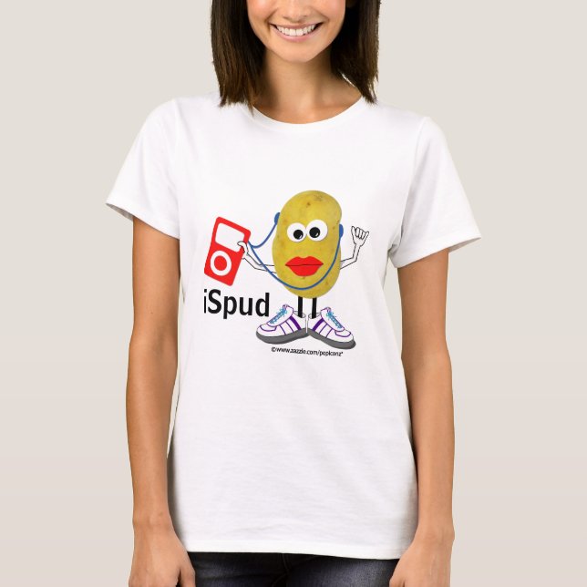 'ispud' humourous parody t shirt (Front)
