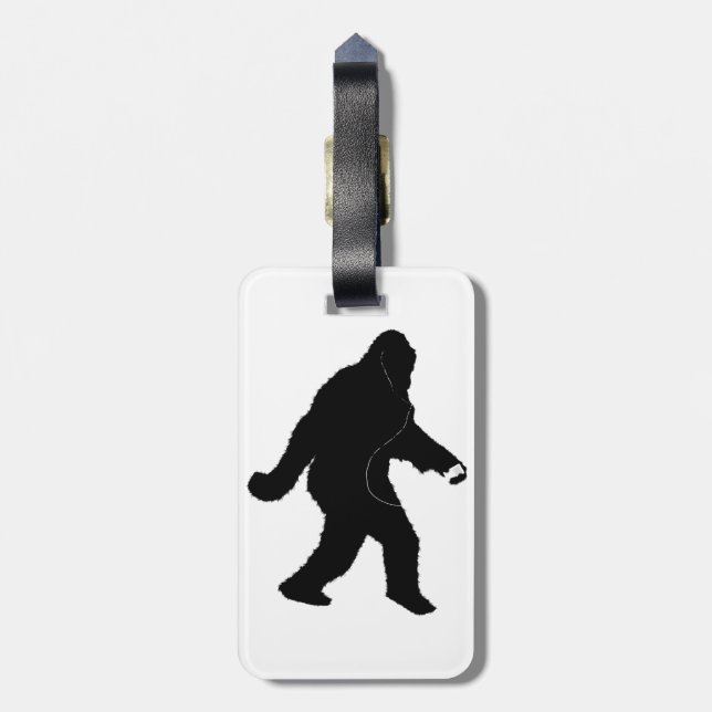 iSquatch (Add Background Colour) Luggage Tag (Back Vertical)