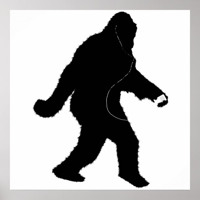 iSquatch (Add Background Colour) Poster (Front)