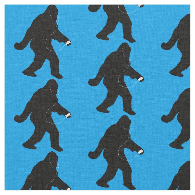 iSquatch Sasquatch Fabric (Close Up)