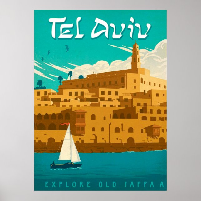 " Israel: 2021/heute Tel Aviv - Sommer Reise ...  Poster (Front)