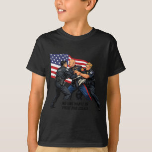 Israel American Flag Statement T-Shirt