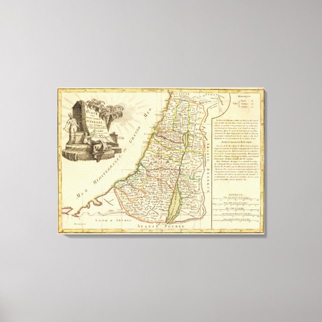 Israel and Palestine Canvas Print (Front)