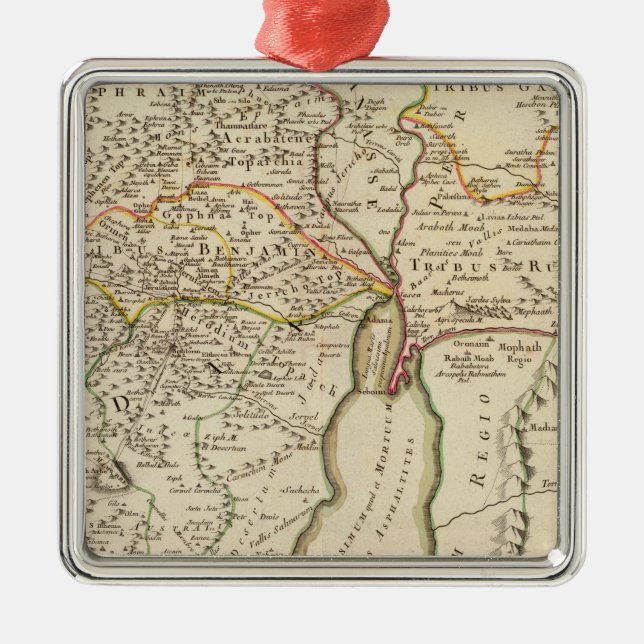 Israel and Palestine Metal Tree Decoration (Front)