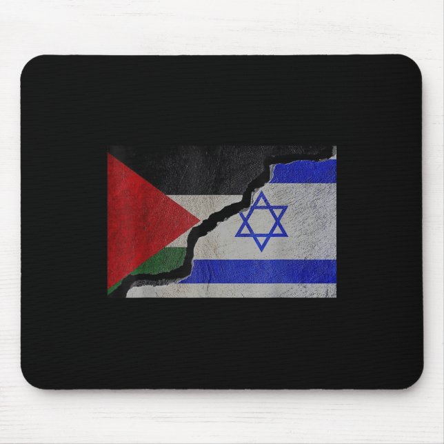 Israel And Palestine Unity - Stop War  Mouse Pad (Front)