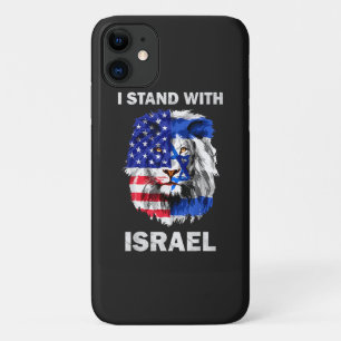 Israel and USA Flag Lion _ I Stand with Israel Case-Mate iPhone Case