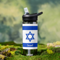 Israel bottle, patriotic Israel Flag