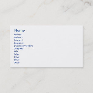 Israel - Business Card