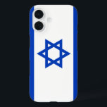 israel iPhone 16 case<br><div class="desc">Flag of Israel. The flag of Israel (Hebrew: דגל ישראל Degel Yisrael, Arabic: علم إسرائيل 'Alam Isra'īl) was adopted on October 28, 1948, five months after the country's establishment. It depicts a blue Star of David on a white background, between two horizontal blue stripes. The blue stripes are intended to...</div>