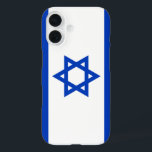 israel iPhone 16 case<br><div class="desc">Flag of Israel. The flag of Israel (Hebrew: דגל ישראל Degel Yisrael, Arabic: علم إسرائيل 'Alam Isra'īl) was adopted on October 28, 1948, five months after the country's establishment. It depicts a blue Star of David on a white background, between two horizontal blue stripes. The blue stripes are intended to...</div>