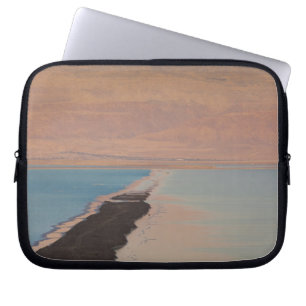 Israel, Dead Sea, Ein Bokek, Dead Sea, dusk 2 Laptop Sleeve