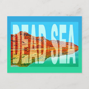 israel dead sea postcard