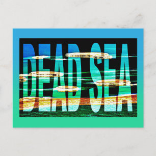 israel dead sea postcard