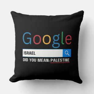 israel did you mean Palestine research graghic tee Cushion