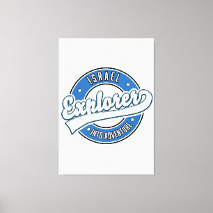 Israel explorer into adventure canvas print