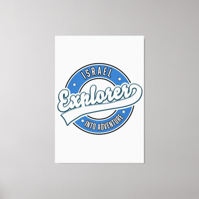 Israel explorer into adventure canvas print (Front)