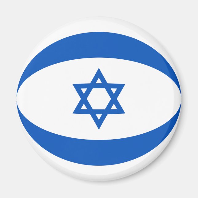 Israel Fisheye Flag Magnet (Front)