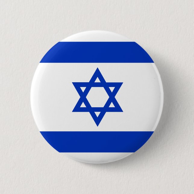 Israel Flag 6 Cm Round Badge (Front)