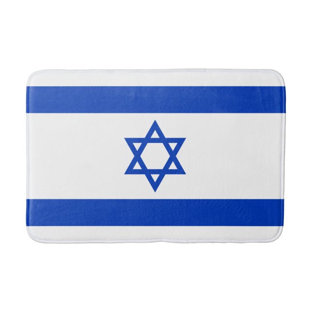 Israel Flag Bath Mat (Front)