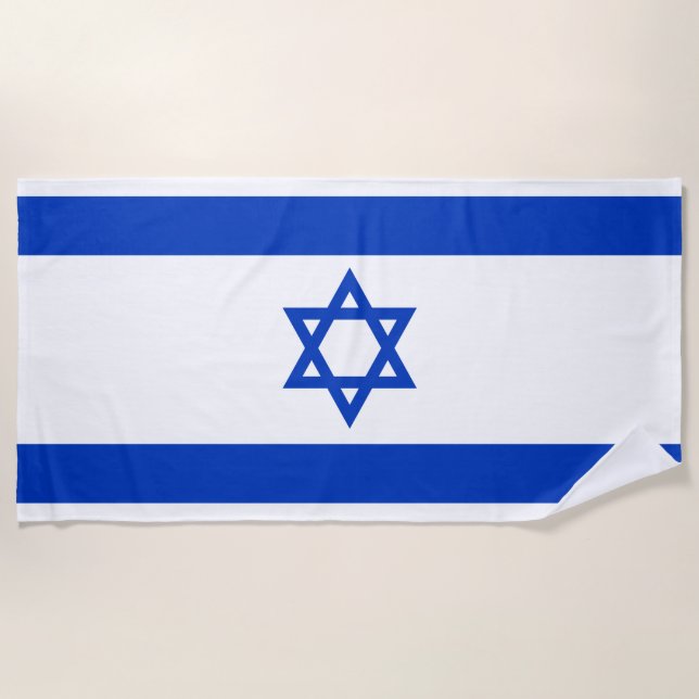 Israel flag  beach towel (Front)