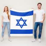 Israel flag blue Star of David Fleece Blanket<br><div class="desc">Israel Israeli blue Star of David flag The blue stripes are intended to symbolise the stripes on a tallit, the traditional Jewish prayer shawl. The portrayal of a Star of David on the flag of the State of Israel is a widely acknowledged symbol of the Jewish people and of Judaism....</div>