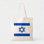 Israel flag blue Star of David Tote Bag<br><div class="desc">Israel Israeli blue Star of David flag The blue stripes are intended to symbolise the stripes on a tallit, the traditional Jewish prayer shawl. The portrayal of a Star of David on the flag of the State of Israel is a widely acknowledged symbol of the Jewish people and of Judaism....</div>