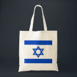 Israel flag blue Star of David Tote Bag<br><div class="desc">Israel Israeli blue Star of David flag The blue stripes are intended to symbolise the stripes on a tallit, the traditional Jewish prayer shawl. The portrayal of a Star of David on the flag of the State of Israel is a widely acknowledged symbol of the Jewish people and of Judaism....</div>