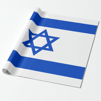 Israel flag blue Star of David Wrapping Paper