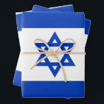 Israel flag blue white modern pattern patriotic wrapping paper sheet<br><div class="desc">Israel flag blue and white modern pattern patriotic gift Wrapping Paper Sheets. Great for Hanukkah.
Israeli Flag.

This wrapping paper is great for Hanukkah,  Chanukah,  bar mitzvah,  bat mitzvah,  Shabbat and Jewish Holidays.</div>