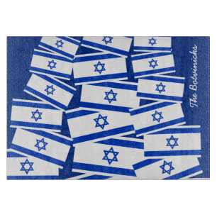Israel Flag Challah Board - personalised
