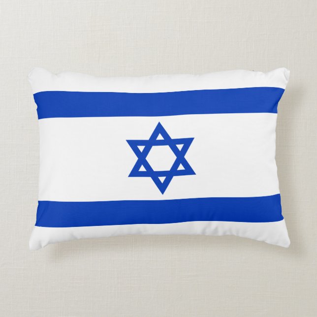 Israel flag decorative cushion (Front)