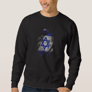 Israel Flag DNA Jerusalem Hebrew True Jew Israelit Sweatshirt