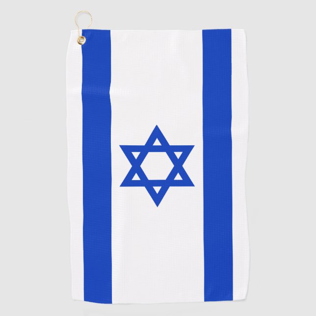 Israel Flag Golf Towel (Front)