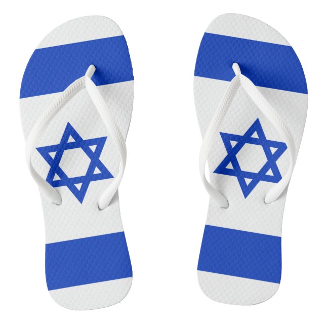 Israel Flag Jandals (Footbed)