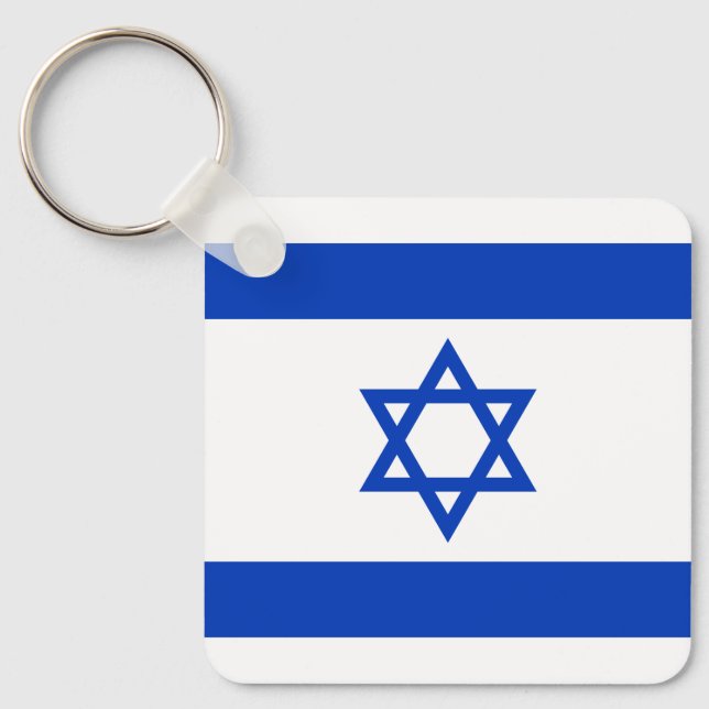 Israel Flag Key Ring (Front)
