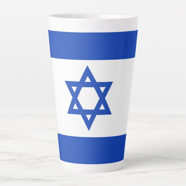 Israel flag latte mug (Front)
