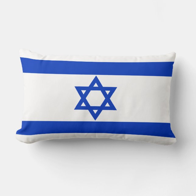 Israel Flag Lumbar Cushion (Front)